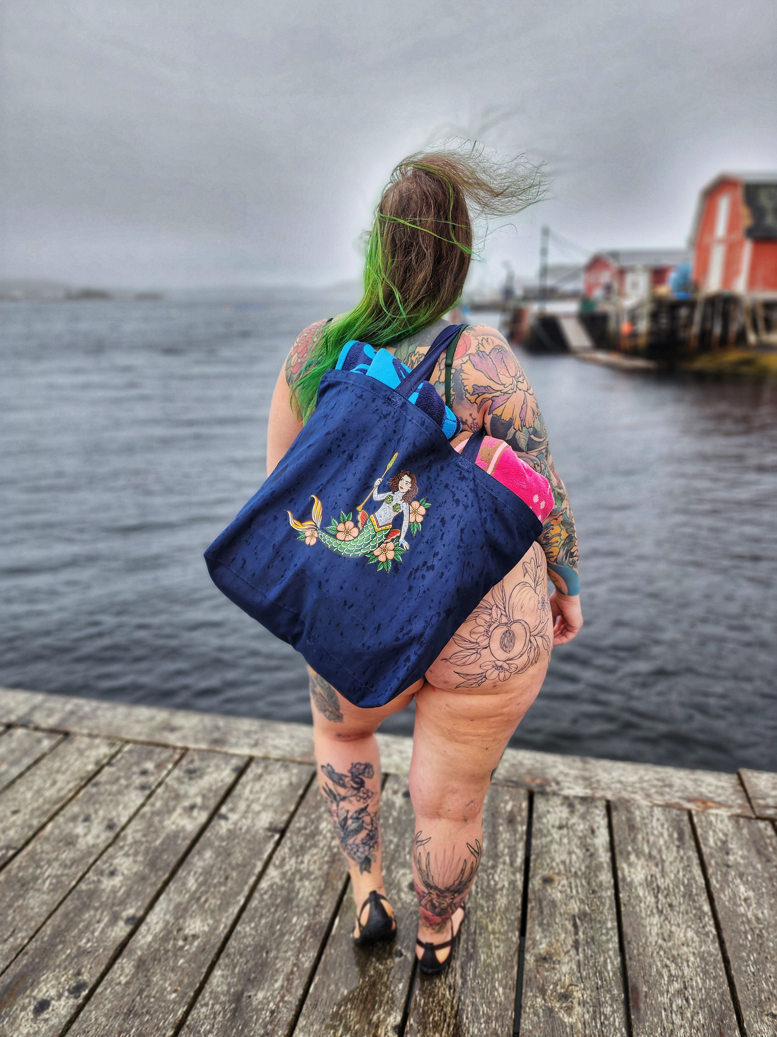 Cascade Mermaid Tote Bag