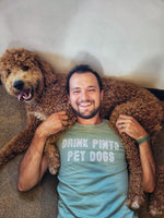 Load image into Gallery viewer, Drink Pints Pet Dogs unisex tee
