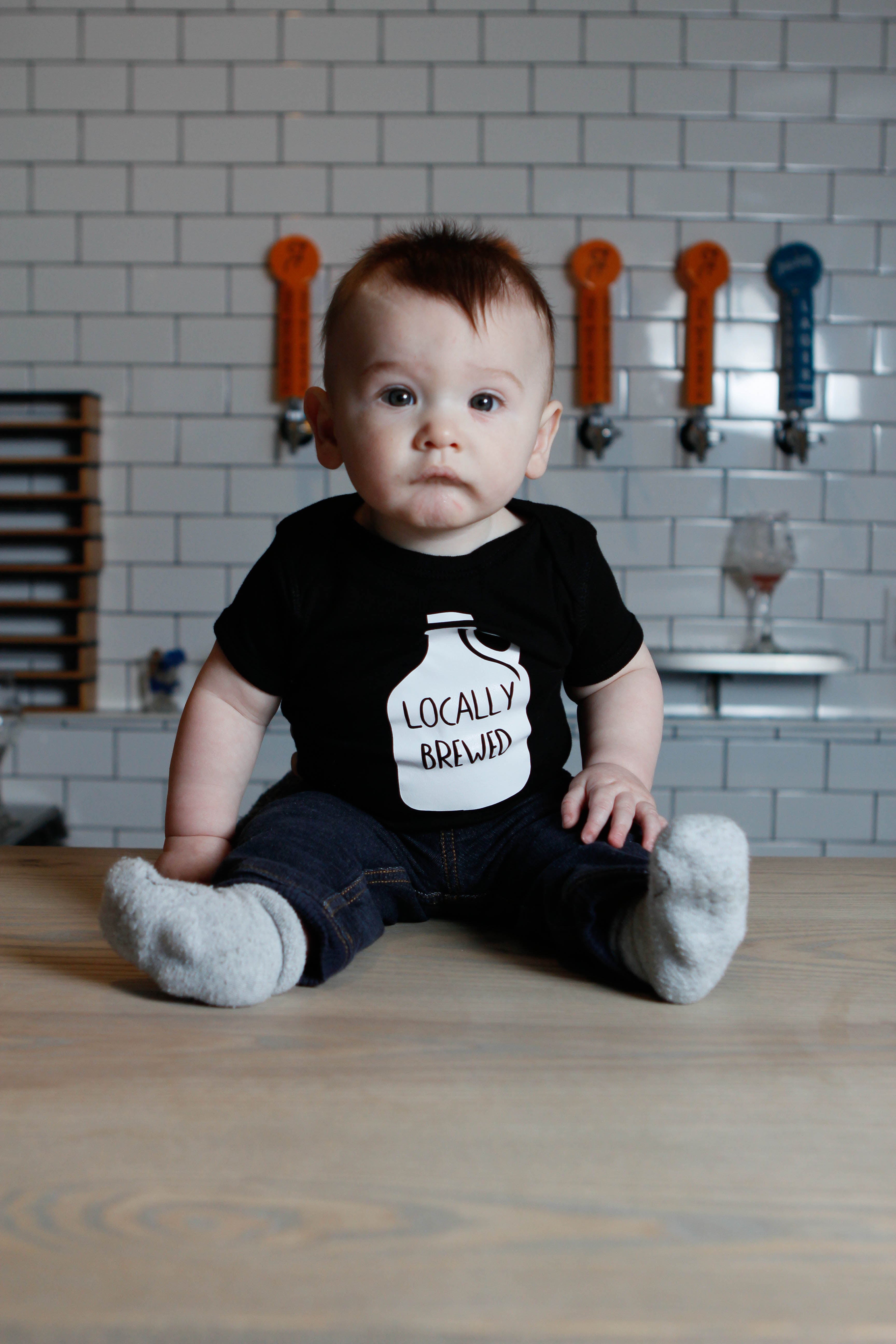 Locally Brewed baby bodysuit