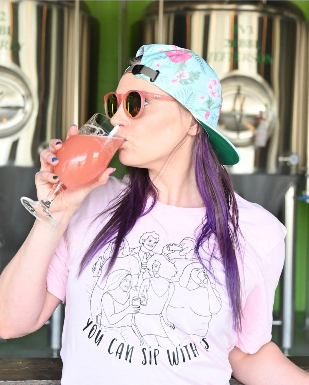 You CAN Sip With Us unisex tee