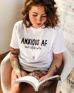 Load image into Gallery viewer, ANXIOUS AF but still cute unisex tee
